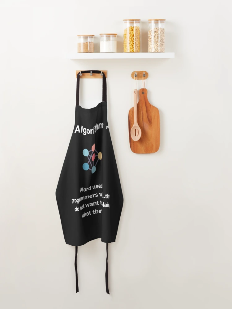 Thumbnail 4 of 6, Apron, Algorithm Programming design designed and sold by t1n3333.