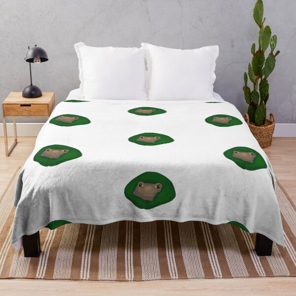 Item preview, Froggy Blanket designed and sold by threeeyebogfrog.