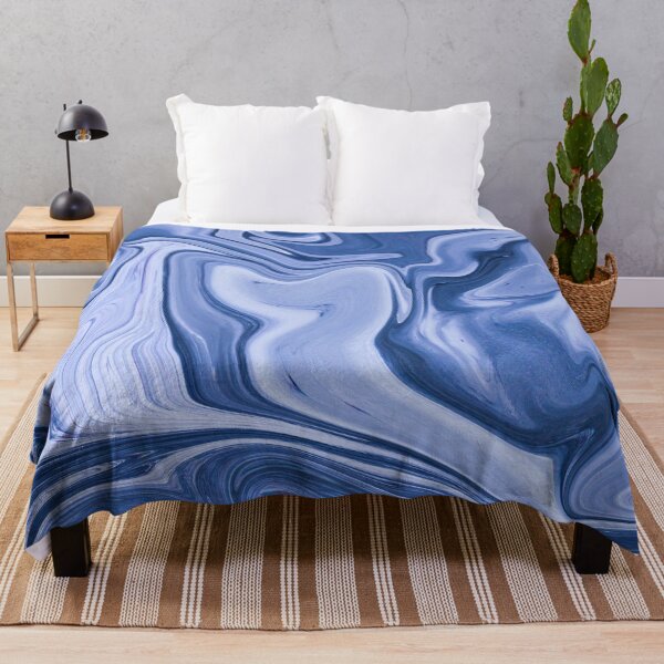 Item preview, Blue Liquid Marble Abstract Pattern,liquid granite,liquid quartz, designed and sold by Tamas Das.