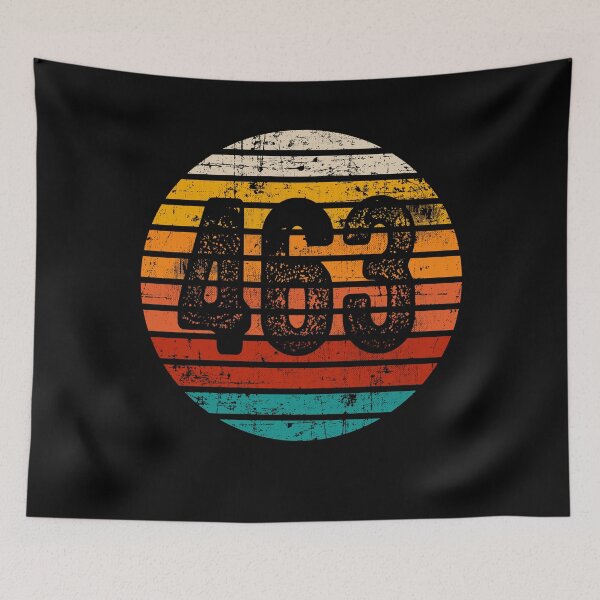 Item preview, Distressed Vintage Sunset 463 Area Code designed and sold by Gold Wings Tees.