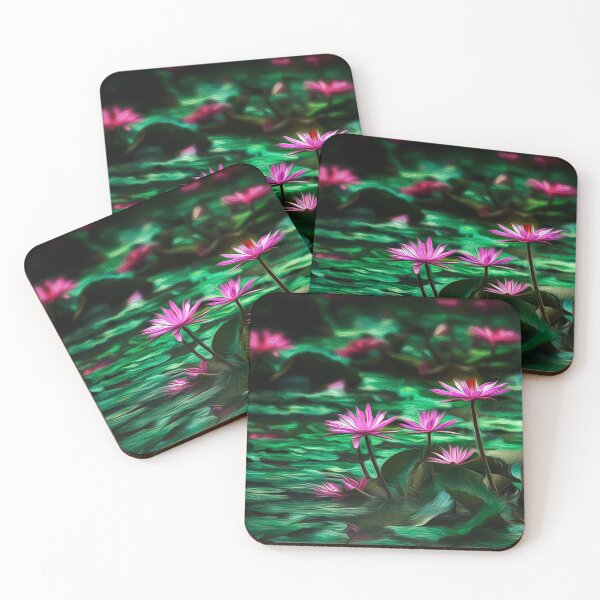 Item preview, Painted Pink Lotus Flowers designed and sold by Huskyyy Designs.