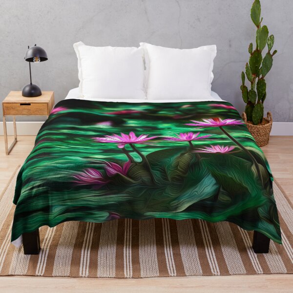 Item preview, Painted Pink Lotus Flowers designed and sold by Huskyyy Designs.