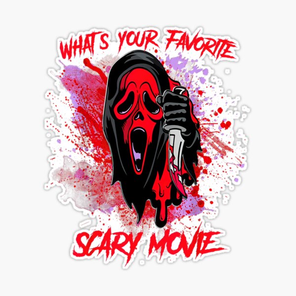 Ghost Face: What's Your Favorite Scary Movie PRINTS and STICKERS – Art Lab  Candy