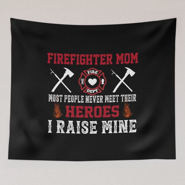 Item preview, Firefighter Mom Proud Mama Of Fireman Heroes Mothers Day  designed and sold by MichalwSatterf.