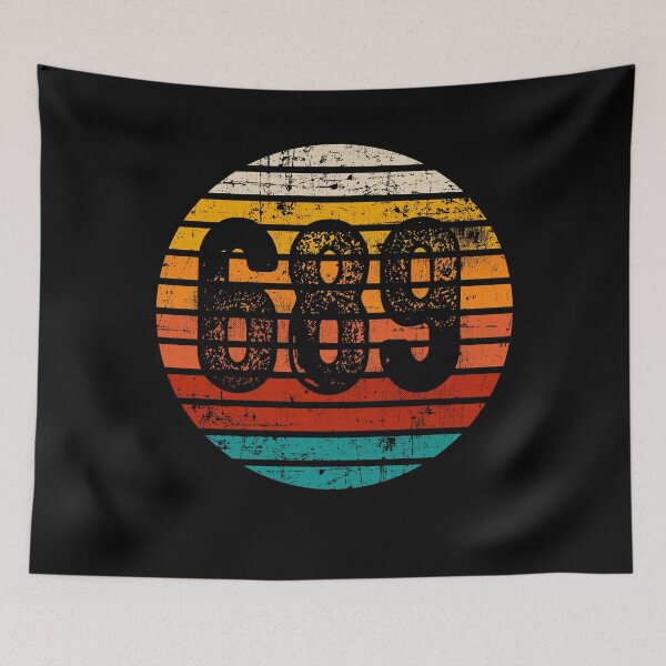 Item preview, Distressed Vintage Sunset 689 Area Code designed and sold by Gold Wings Tees.