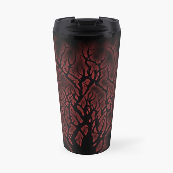 Red Blood Weed Design Travel Mug