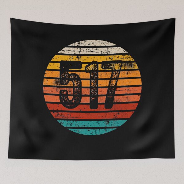 Item preview, Distressed Vintage Sunset 517 Area Code designed and sold by Gold Wings Tees.