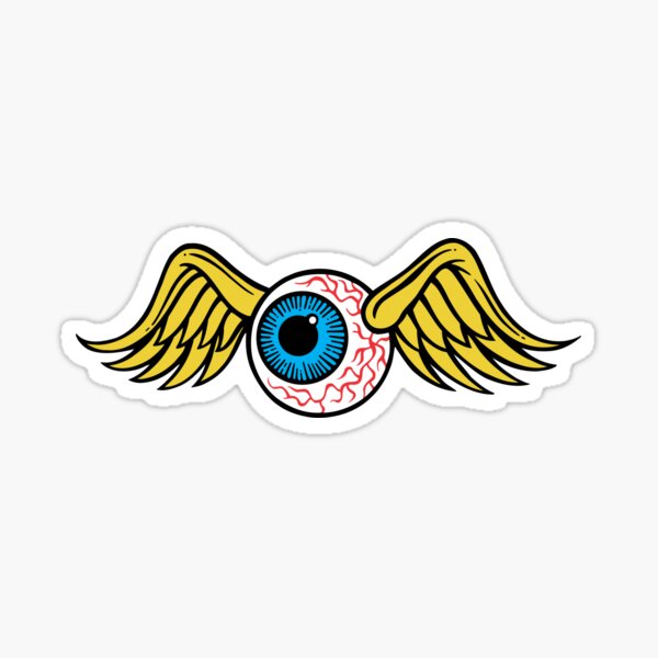 Flying Eyeball Sticker