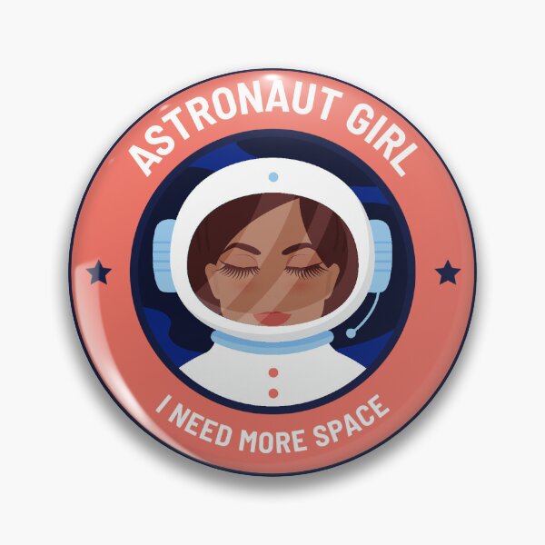 Item preview, Girl Power The Astronaut Girl Sticker Design designed and sold by majnate.