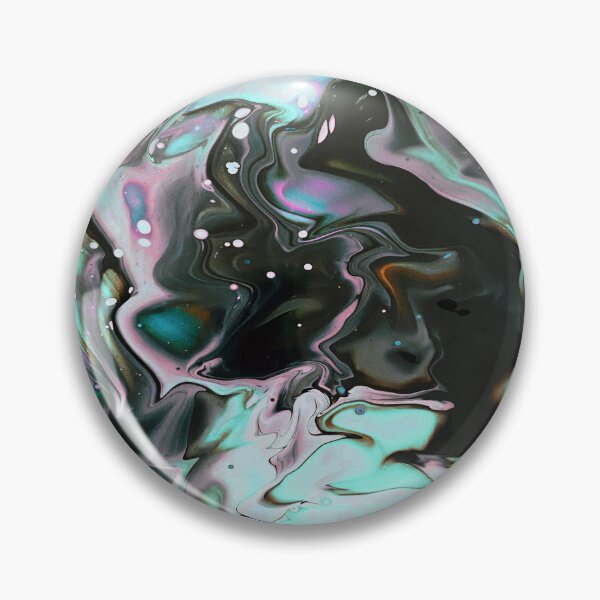 Item preview, Aqua Blue and black Liquid Marble Abstract Pattern,liquid granite,liquid quartz, designed and sold by Tamas Das.