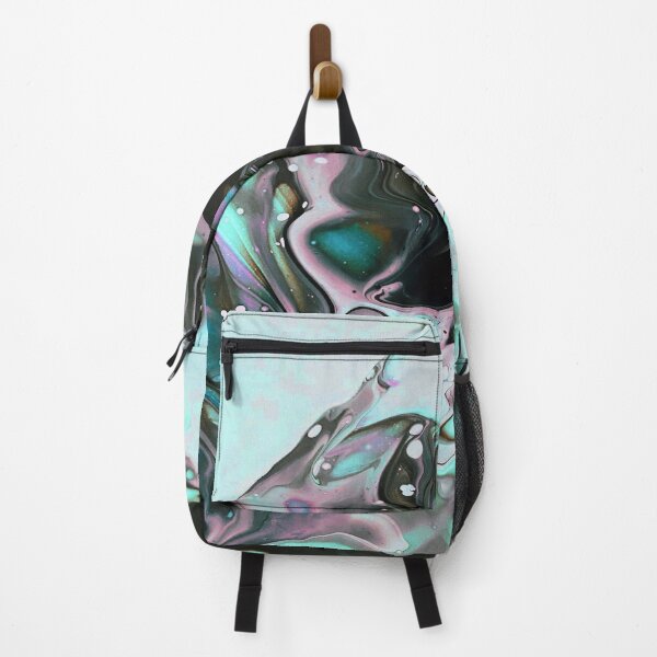 Item preview, Aqua Blue and black Liquid Marble Abstract Pattern,liquid granite,liquid quartz, designed and sold by Tamas Das.