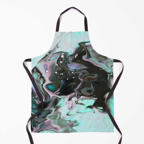 Item preview, Aqua Blue and black Liquid Marble Abstract Pattern,liquid granite,liquid quartz, designed and sold by Tamas Das.
