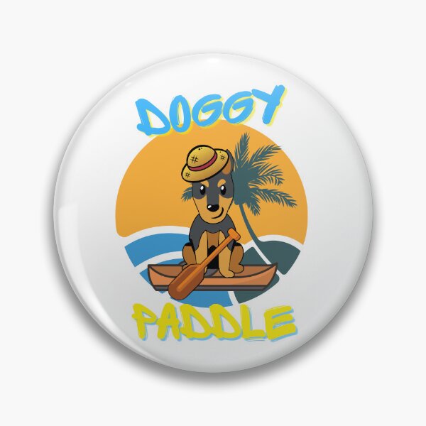 Item preview, Cute Guard Dog Paddling a boat designed and sold by Pet Station.