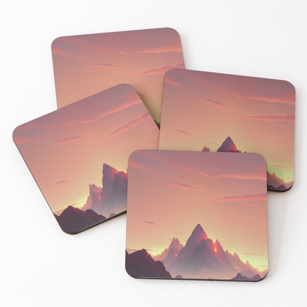 Item preview, A Men Chilling - Mountain Range at Sunset Landscape designed and sold by Trendy-Now.
