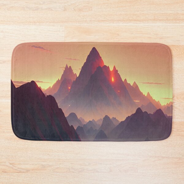 Item preview, A Men Chilling - Mountain Range at Sunset Landscape designed and sold by Trendy-Now.