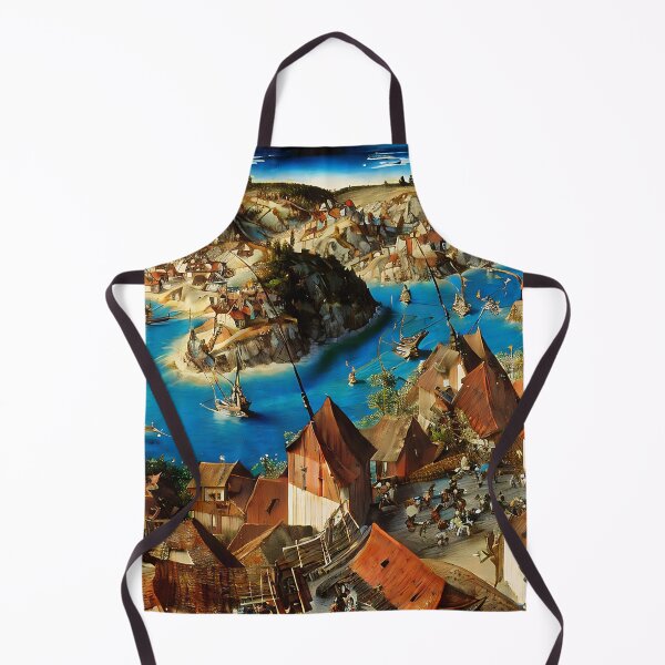 Item preview, Basque Fishing Village Rooftop View designed and sold by EasyElegance.