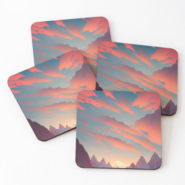 Item preview, Beautiful Clouds - Mountain Range at Sunset Landscape designed and sold by Trendy-Now.