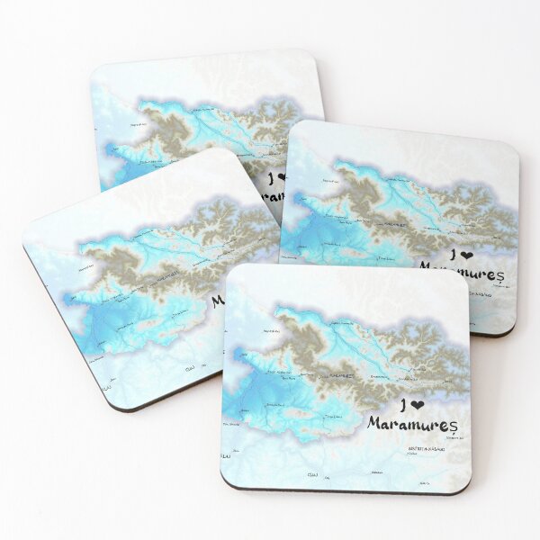 Item preview, Maramureș County Map, România designed and sold by maptheclouds.