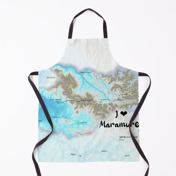 Item preview, Maramureș County Map, România designed and sold by maptheclouds.