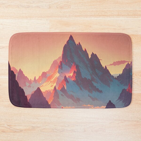 Item preview, Beautiful Mountain Range at Sunset Landscape designed and sold by Trendy-Now.