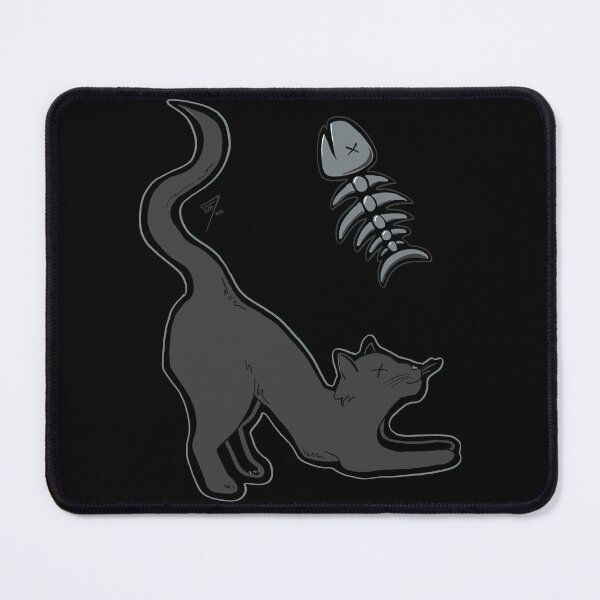 Item preview, Gray Kitty & Skeletal Fishy designed and sold by devinto.