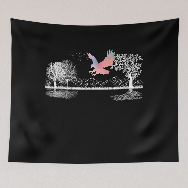 Item preview, Colorful Eagle Cute American Eagle Design With Trees And Nature Cute Eagle Bird Lovers designed and sold by Thecitiesstore.