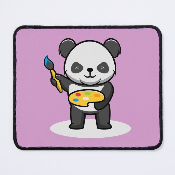 Item preview, Cute Artist Panda Smiling designed and sold by cubbone.