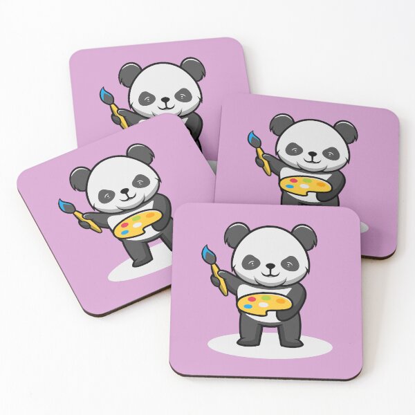 Item preview, Cute Artist Panda Smiling designed and sold by cubbone.