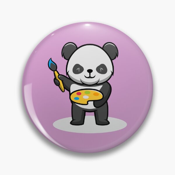 Item preview, Cute Artist Panda Smiling designed and sold by cubbone.