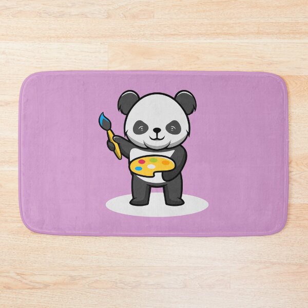Item preview, Cute Artist Panda Smiling designed and sold by cubbone.