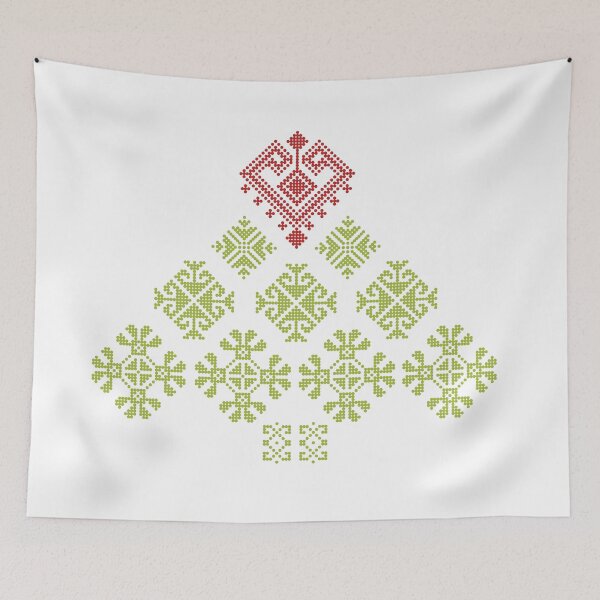 Item preview, Romanian Traditional Motif design - Christmas tree designed and sold by fraga-ro.