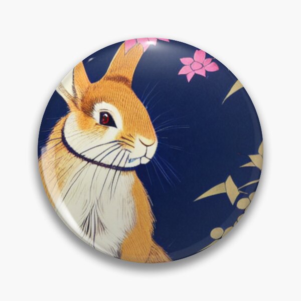 Item preview, Cute White and Brown Rabbit Bunny Chinese New Year designed and sold by wigobun.