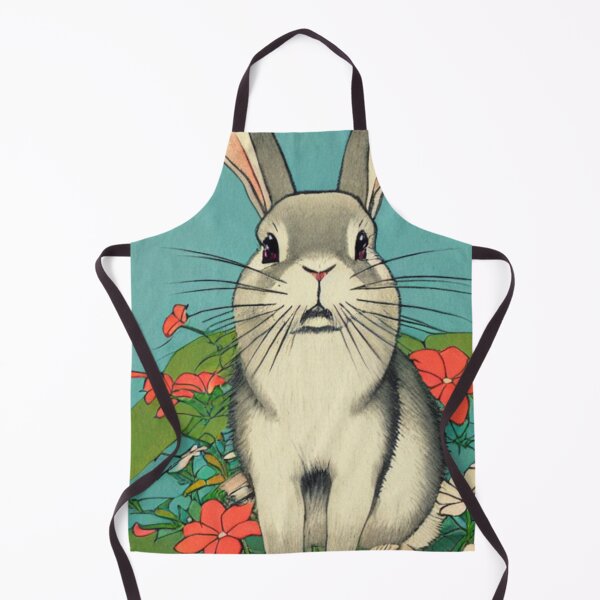 Item preview, Cute Floral Grey Rabbit Bunny Year of the Rabbit Chinese New Year designed and sold by wigobun.