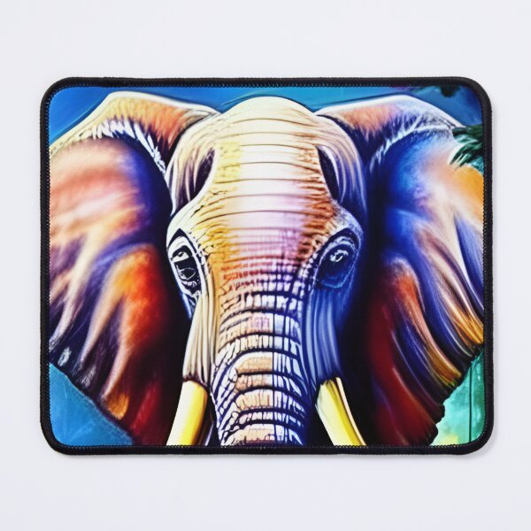 Item preview, Elefante en colores vibrantes designed and sold by Nitram1990.