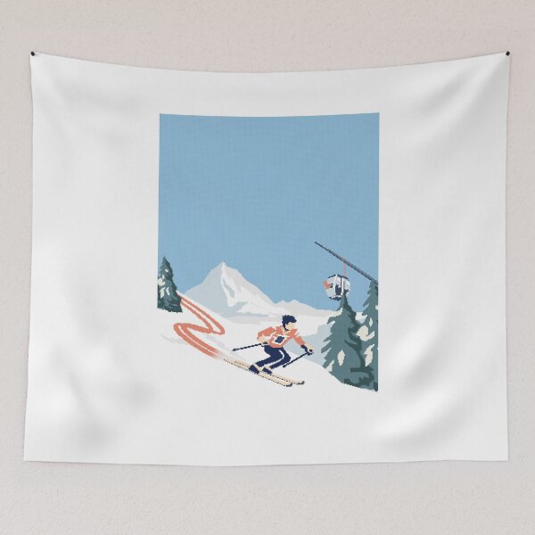 Item preview, Ski graphic knit jacquard retro designed and sold by Enhance  Imagination.