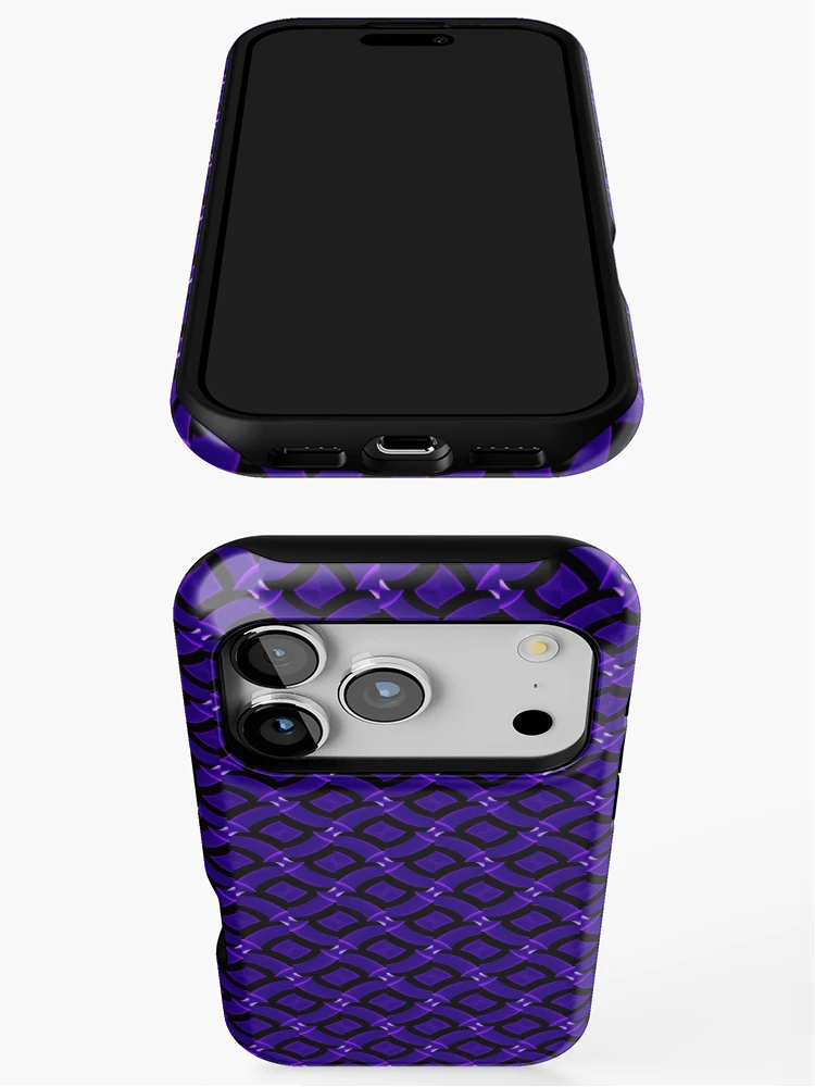 Thumbnail 3 of 4, iPhone Case, Violet art pattern designed and sold by Work of art Shop.