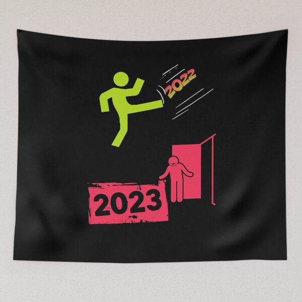 Item preview, Goodbye 2022 Welcome 2023 designed and sold by ConradoBullhead.