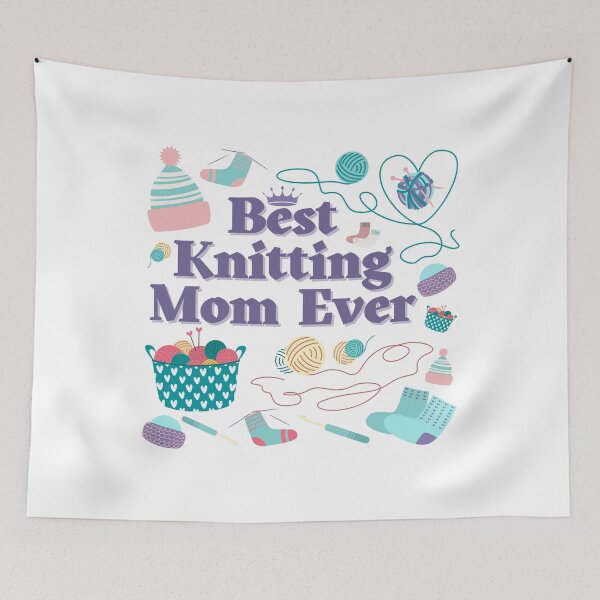 Item preview, Best Knitting Mom Ever designed and sold by crizzycreates.