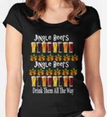 Ugly Christmas Beers Women's Fitted Scoop T-Shirt