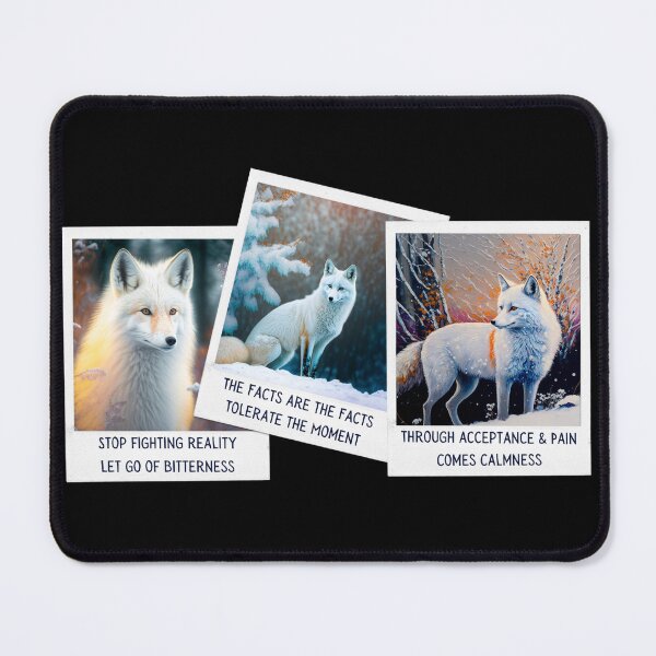 Item preview, Wise Fox reminder for Distress Tolerance DBT skills practice: Radical Acceptance. designed and sold by Orianah.