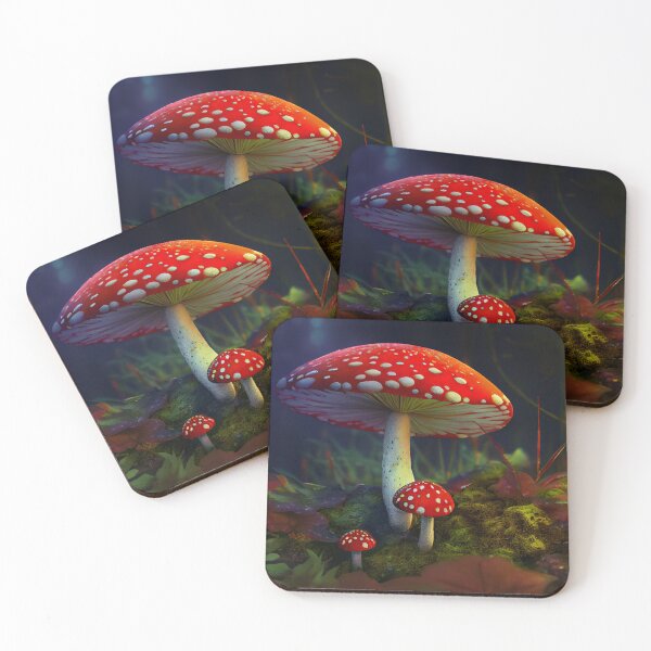 Item preview, Red toadstool in the forest. designed and sold by Maniock.