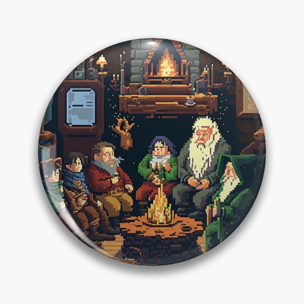 Item preview, Fellowship of The Ring - Pixel Art designed and sold by Newtaste-Store.