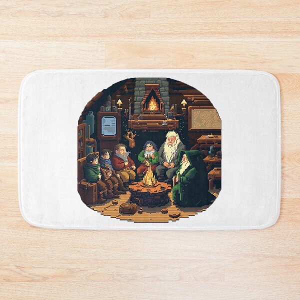 Item preview, Fellowship of The Ring - Pixel Art designed and sold by Newtaste-Store.