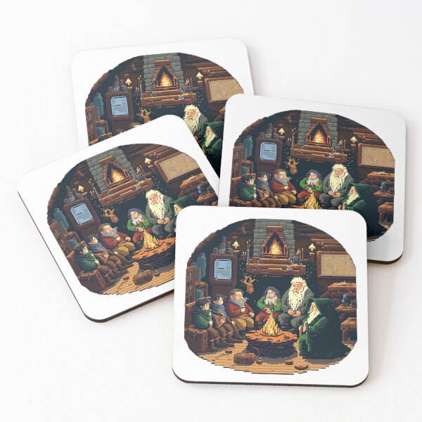 Item preview, Fellowship of The Ring - Pixel Art designed and sold by Newtaste-Store.