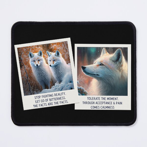 Item preview, Wise Fox reminder for Distress Tolerance DBT skills practice: Radical Acceptance. designed and sold by Orianah.