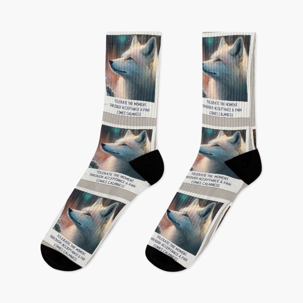 Item preview, Wise Fox reminder for Distress Tolerance DBT skills practice: Radical Acceptance. designed and sold by Orianah.