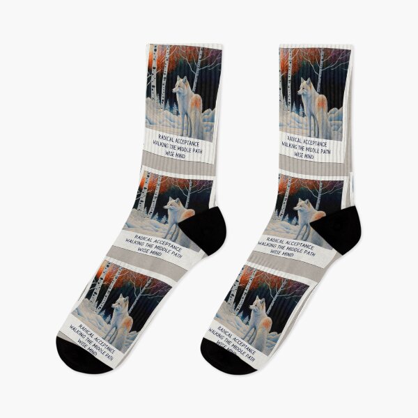 Item preview, Wise Fox reminder for Distress Tolerance DBT skills practice: Radical Acceptance. designed and sold by Orianah.