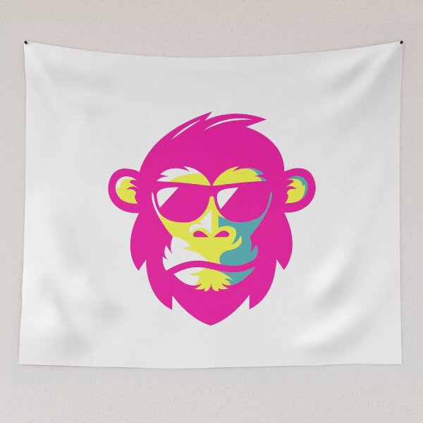 Item preview, Chimp wearing glasses designed and sold by LiToDesignCo.