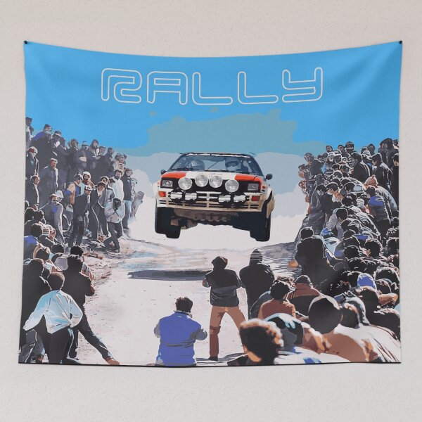 Item preview, portugal stage Sport S1 E2 Group B Rally Car Stig Blomqvist, Mikkola and Walter Röhrl portrait designed and sold by cowtownCOWBOY.