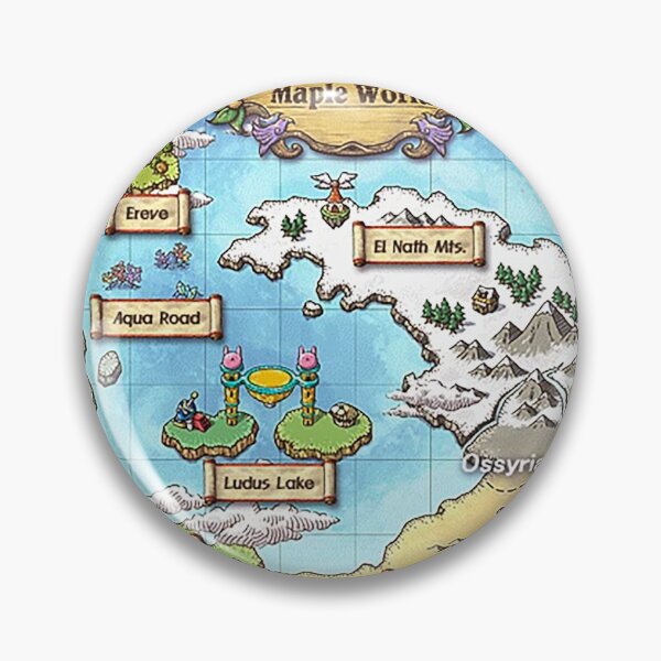 Item preview, Maple World Map (MapleStory) designed and sold by kawaiicrossing.